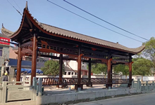 浙江寧波客戶大型古建實木亭子效果圖