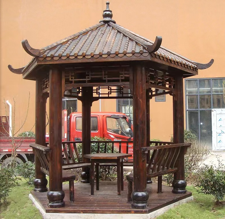 木質涼亭