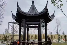 防腐木涼亭用什么瓦,有樹脂瓦、瀝青瓦、小青瓦、琉璃瓦